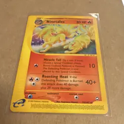 Pokemon Aquapolis Ninetales 025/147 Rare Regular 80HP Eng 2002 - Image 2