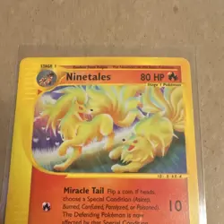 Pokemon Aquapolis Ninetales 025/147 Rare Regular 80HP Eng 2002 - Image 3
