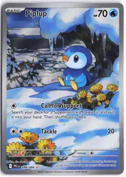 Piplup 098/094 Illustration Rare Phantasmal Flames Pokemon Holo NM - Image 1