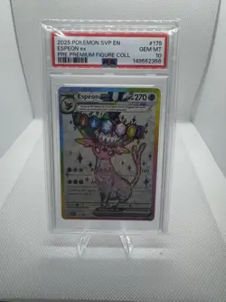 2025 Pokemon SVP Espeon ex #175 PSA 10 Gem Mint Premium Figure Promo - Image 1