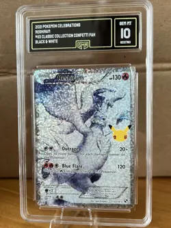 2021 Pokemon Celebrations Reshiram #113 Confetti Foil PSA 10 - Image 1