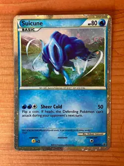Pokemon TCG Black Star Promo Holo Suicune HGSS21 - Image 1