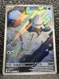 Pokemon ME01 Mega Evolution Illustration Rare - 140/132 Snover - Image 1