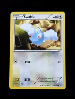 Swablu 105/124 Dragons Exalted English Pokemon **Additional Rainbow Ink Error** - Image 1