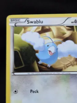Swablu 105/124 Dragons Exalted English Pokemon **Additional Rainbow Ink Error** - Image 3