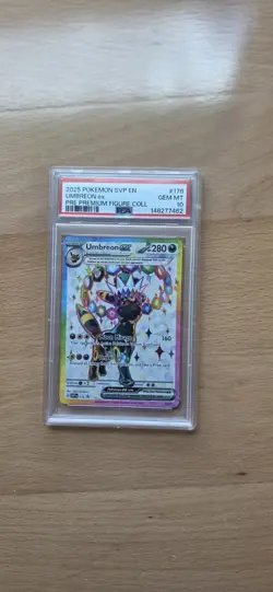 2025 POKEMON SVP EN-SV BLACK STAR PROMO #176 UMBREON EX PSA 10 - Image 1