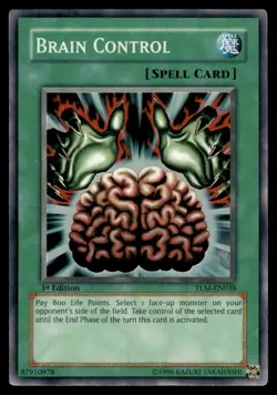 1996 Yu-Gi-Oh konami Brain control 1st edition - Image 1