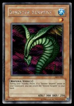 1996 Yu-Gi-Oh konami sinistrer serpent - Image 1