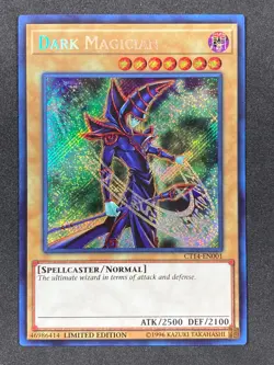 Yugioh Dark Magician CT14-EN001 Alt Art Limited Edition Secret Rare - Light Play - Image 1