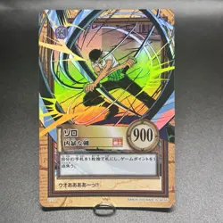 Roronoa Zoro 2000 C114 One Piece Carddass Hyper Battle Holo Japanese Bandai - Image 2