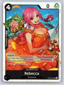 Rebecca (Reprint) OP05-091 Premium Booster -The Best- Vol. 2 One Piece Foil NM - Image 1