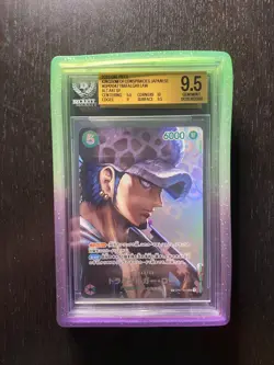 Trafalgar Law OP01-047 SP OP04 Kingdoms of Intrigue One Piece Japanese BGS 9.5 - Image 1