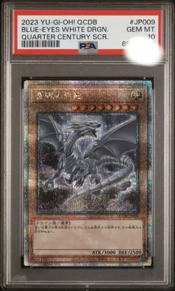 PSA10 Yu-Gi-Oh Blue-Eyes White Dragon Trading Card Rare Collectible - Image 1