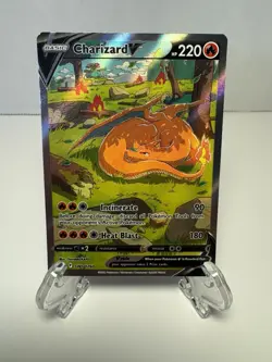 Pokemon TCG Charizard v SWSH260 Sword & Shield Promo Card Near Mint Condition - Image 1