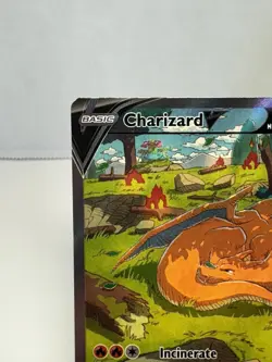 Pokemon TCG Charizard v SWSH260 Sword & Shield Promo Card Near Mint Condition - Image 3