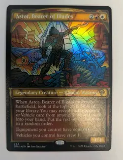 Astor, Bearer of Blades (Textured Foil) Dominaria United - MTG RARE - Image 1