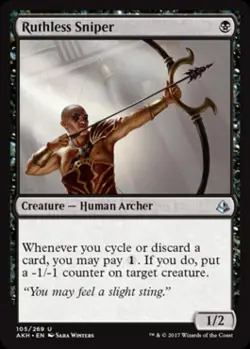 Ruthless Sniper -Foil Light Play MTG Amonkhet - Image 1
