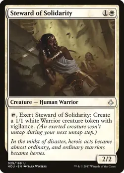 Steward of Solidarity 2x FOIL HOU MTG Hour of Devastation Uncommon MINT white - Image 1