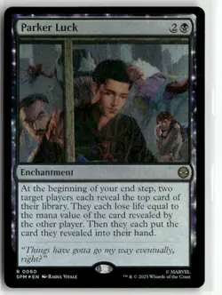 Parker Luck 60 NM Foil MTG Marvel's Spider-Man Magic - Image 1