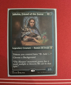 Jaheira, Friend of the Forest 518 CLB EN Rare Green Foil Etched - Image 1