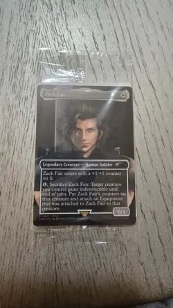 Zack Fair promotional MTG Magic Gathering Final Fantasy VII Rebirth promo Sealed - Image 1