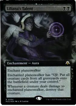 Liliana's Talent (Extended Art) 84 R Commander: March of the Machine NM Foil MTG - Image 1