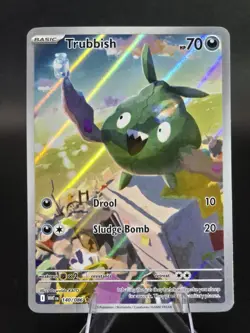 Trubbish 140/086 Illustration Rare Full Art Holo SV: White Flare Pokemon TCG - Image 1
