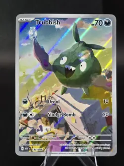 Trubbish 140/086 Illustration Rare Full Art Holo SV: White Flare Pokemon TCG - Image 3