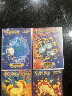SIX Spanish Non-TCG Licensed Pokemon Card Lot Near Mint Magnemite Rapidash - Image 2