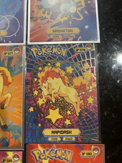 SIX Spanish Non-TCG Licensed Pokemon Card Lot Near Mint Magnemite Rapidash - Image 5