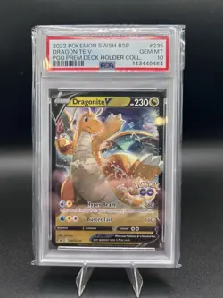 Pokemon Dragonite V Holo Promo SWSH235 SWSH Black Star PSA 10 EN 2022 - Image 1