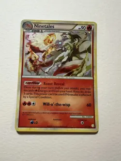 Ninetales 7/123 HeartGold & Soulsilver Holo Rare Pokemon TCG LP - Image 1