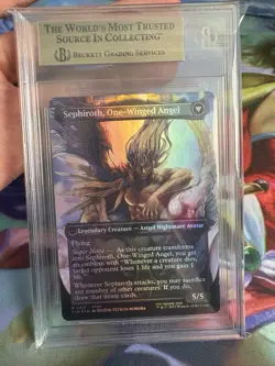 Mtg Final Fantasy Sephiroth Fabled Soldier Borderless 0317 FOIL BGS 10 - Image 2