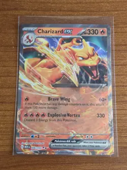 Charizard ex 006/165 SV: Pokemon 151 Double Rare DR Holo English - Image 1