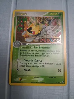 Pokemon Ninjask 13/107 Deoxys Reverse Holo Stamped NM Fast Ship - Image 1