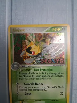 Pokemon Ninjask 13/107 Deoxys Reverse Holo Stamped NM Fast Ship - Image 3