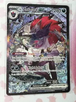 Pokemon TCG Ascended Heroes English N’s Zoroark EX SIR 286/217 - Image 3