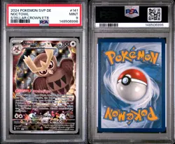 Noctowl #141 PSA 9 Mint German Stellar Crown ETB SVP DE 2024 Pokemon Promo - Image 1