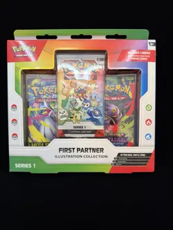 Pokemon TCG: First Partner Illustration Collection Series 1 Factory Sealed Box - Image 1