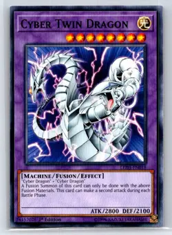 Cyber Twin Dragon Common Legendary Dragon Decks LEDD-ENB26 LP - Image 1