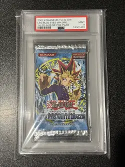 Yugioh Legend of Blue Eyes White Dragon LOB Booster Pack 1st Edition PSA 9 AU/NZ - Image 1