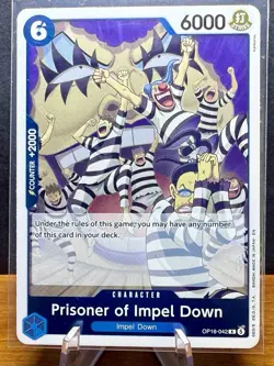 One Piece Prisoner of Impel Down OP16-042 Rare Foil NM - Image 1