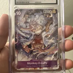 2024 One Piece CCG Monkey D Luffy Purple Promo P-041 CGC 10 Gem Mint - Image 5
