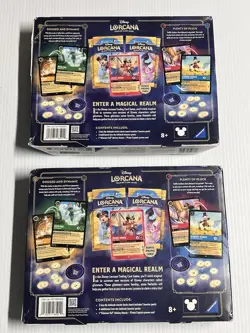 (2) Disney Lorcana Costco Inklands Bundle Box Pirate Mickey Mouse Foil Promo NEW - Image 2