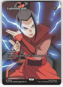 Lightning Bolt Borderless FOIL 32 M MTG Avatar: The Last Airbender NM - Image 1