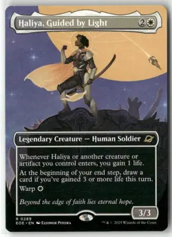 MTG Haliya, Guided by Light 0289 Regular (Borderless) Edge of Eternities NM EOE - Image 1