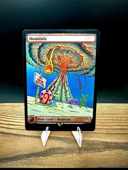 Mountain (SLD 1942) (Rainbow Foil) Secret Lair Drop Foil, Sponge Bob, MTG - Image 1