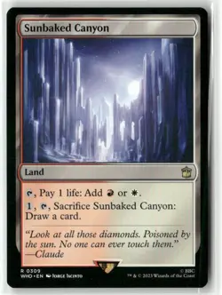 MTG Sunbaked Canyon 0309 Regular Universes Beyond: Doctor Who NM WHO - Image 1