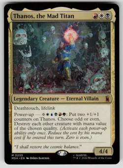Thanos, the Mad Titan Mythic Marvel Super Heroes 233 MTG Near Mint 2026 - Image 1