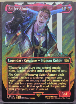 Final Fantasy : Seifer Almasy Borderless Surge Foil - Magic: The Gathering MTG - Image 1